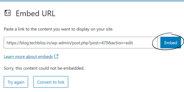 Embed the Link on Your Blog. This is the 3rd Step to link google drive with blog