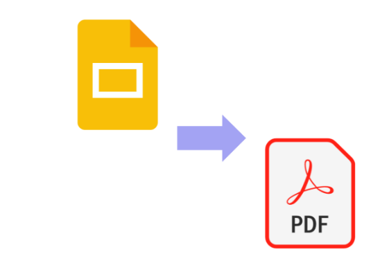 Google slides to PDF